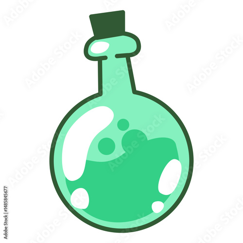 Chemistry flask illustration