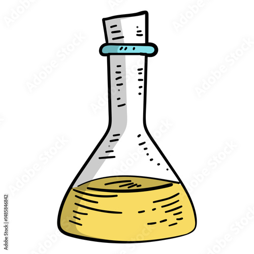 Flask liquid fluid flat