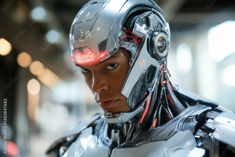 Futuristic Cybernetic Humanoid Futuristic Cybernetic Humanoid