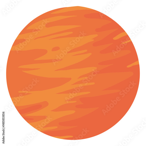 Planet mars illustration