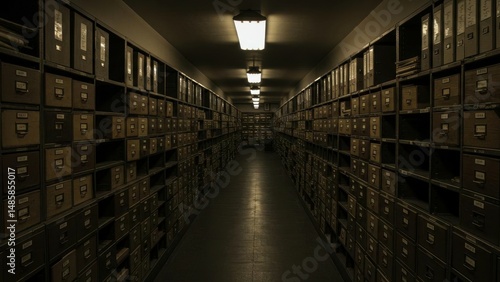Wallpaper Mural Endless shelves of documents & files. Torontodigital.ca