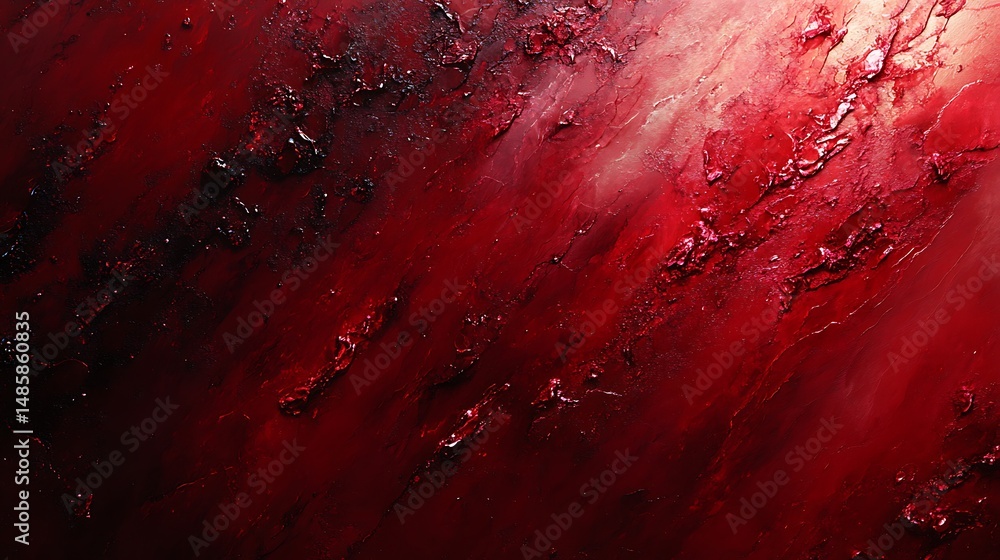 Abstract Crimson Depths: An Intense Exploration of Texture and Fluidity Abstract Crimson Depths: An Intense Exploration of Texture and Fluidity