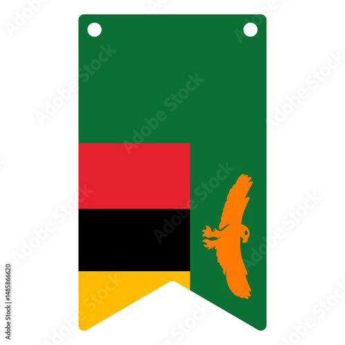 National flag of Zambia