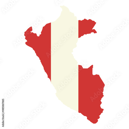 The flag of peru