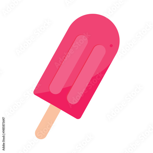 Pink Popsicle Illustration