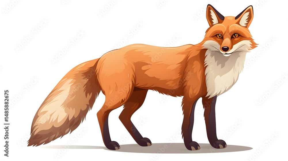 Obraz premium Fox Saying Goodbye After School - Heartwarming Wildlife Farewell Moment