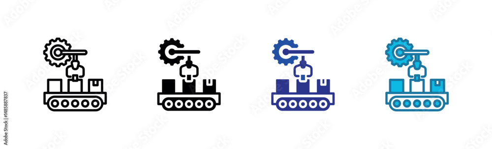 Fototapeta premium PrintAssembly Line Few Icon