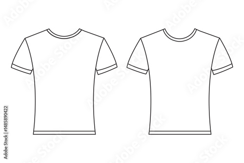 T-shirt icon vector,  with outline t shirt icons set isolated on white background. t shirt icon thin line outline linear t shirt symbol eps 10