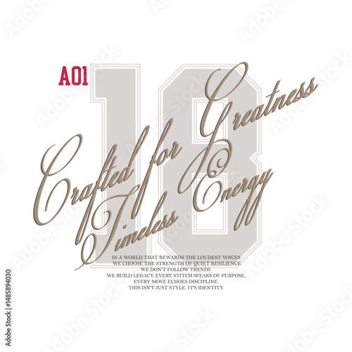 Aesthetically - oriented fashion print slogans