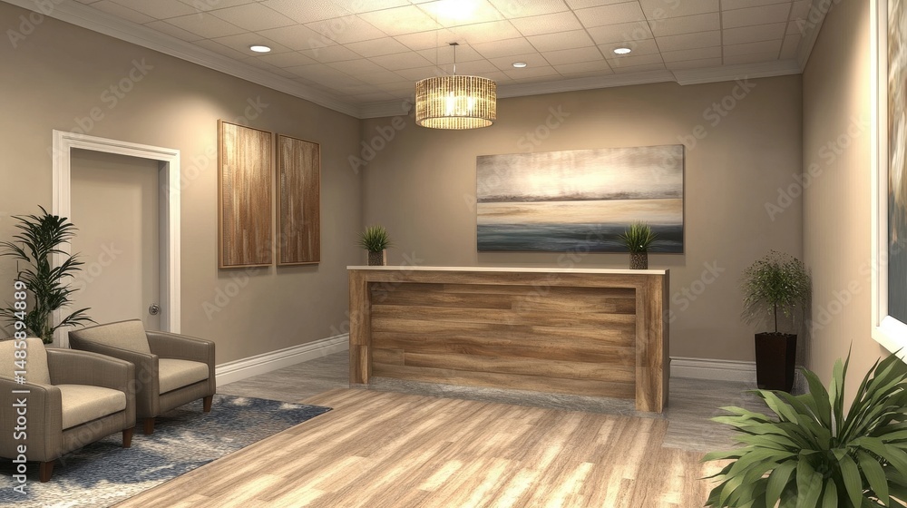 Fototapeta premium modern lobby reception area design