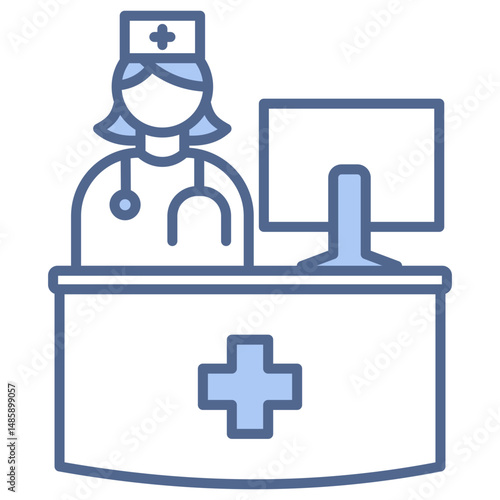 Nurse Station Blue Icon