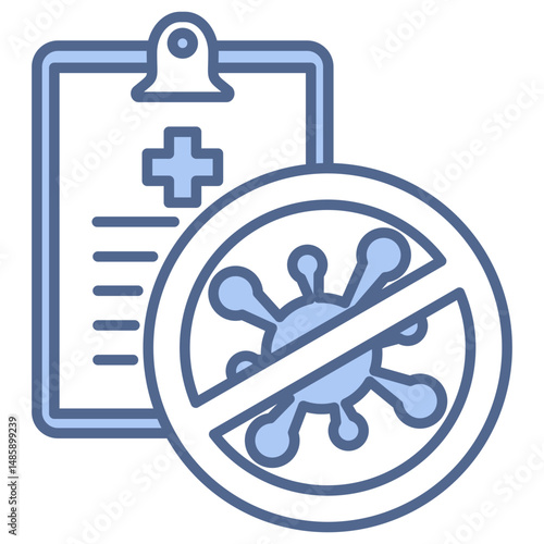 Infection Control Blue Icon