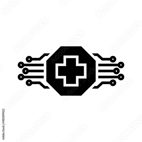 Health Technology Icon Inspiration. Stock Illustrations