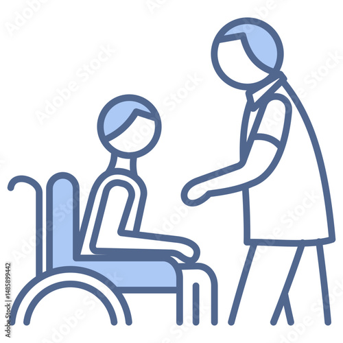 Occupational Therapy Blue Icon