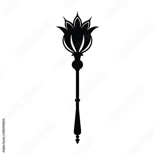 strum silhouette art illustration on white background.