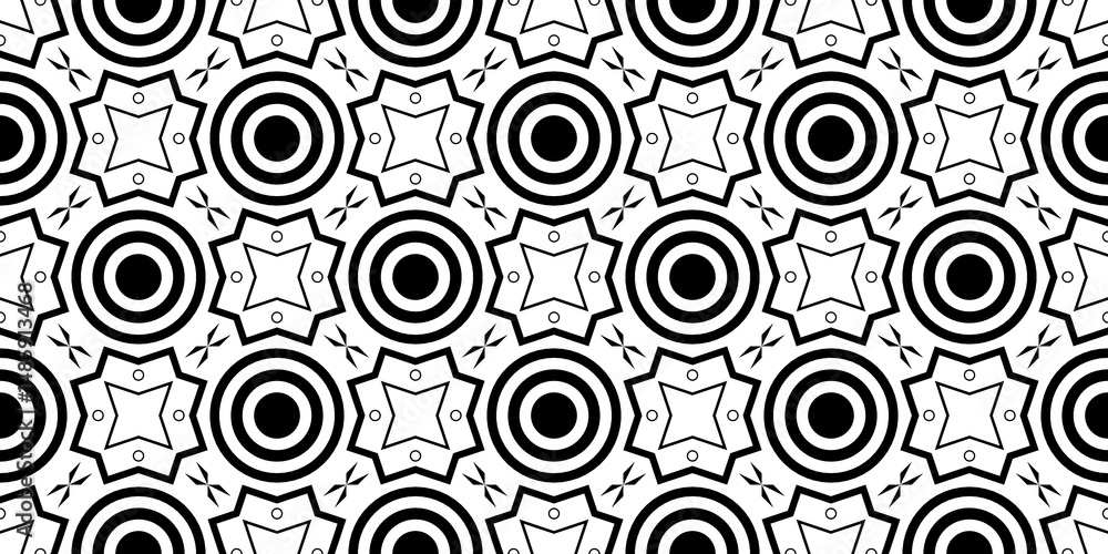 Fototapeta premium Seamless Repeating Decorative Transparent Retro Vintage Art Deco Style Patterns with Geometric and Linear Shapes for Portfolio, Cards, Brochures, Invites and Layout Template