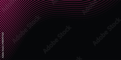 Lines abstract background black and colorful waves pattern. Abstract background. Optical illusion, wavy modern arts