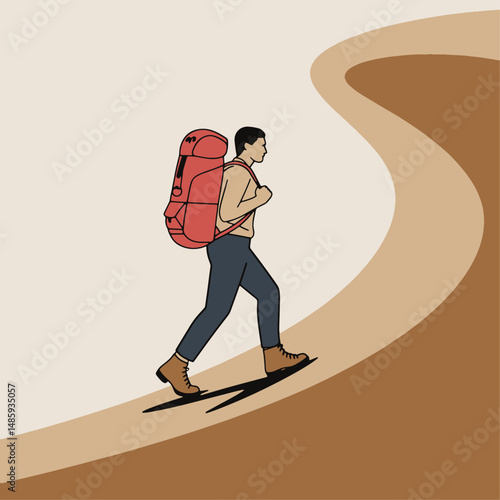 Hiker with Backpack