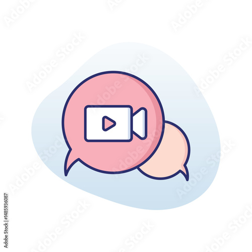 Video Call Vector icon
