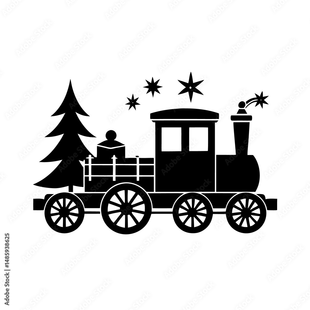 Fototapeta premium vintage carriage silhouette