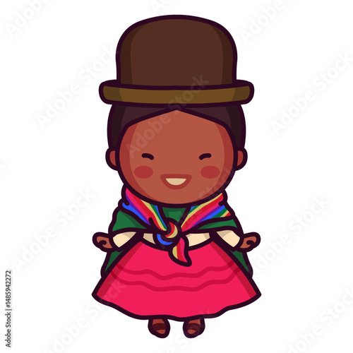 Bolivian traditional woman
