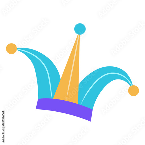 Jester hat colorful costume
