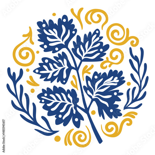 Swirly decoration passover plate