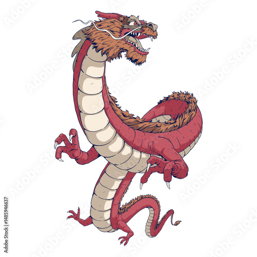 Dragon colored chinese zodiac
