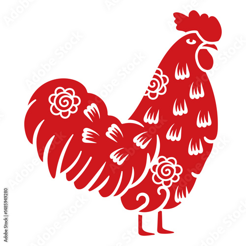 Chinese New Year rooster zodiac sign
