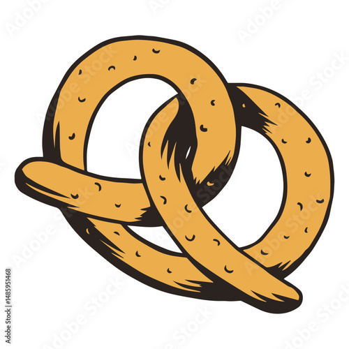 Lively Oktoberfest pretzel