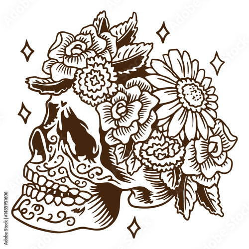 Evoking the Mexican tradition of Day of the Dead
