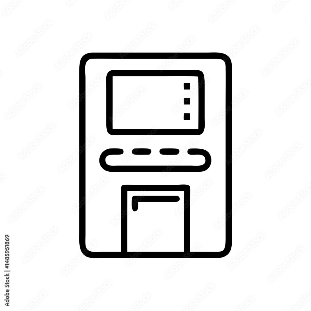 atm machine icon on transparent background for web and graphic design atm machine icon on transparent background for web and graphic design