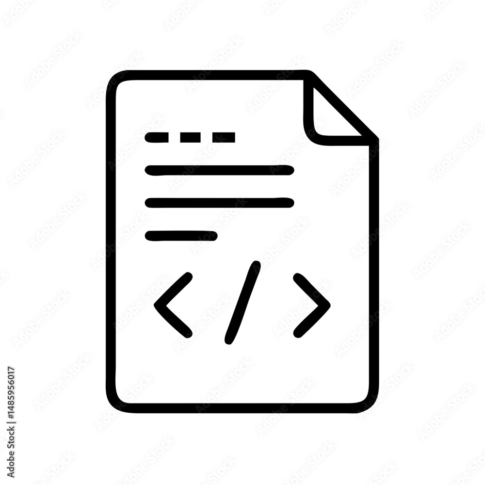 document with code symbols on transparent background for web and graphic design document with code symbols on transparent background for web and graphic design