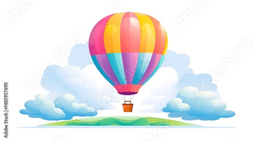 Colorful and Playful Balloon Cartoon Design for Creative Projects