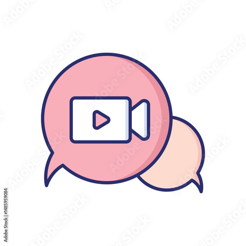 Video Call Vector icon