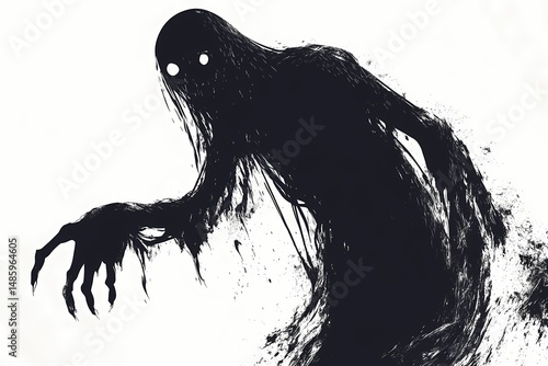 Shadowy figure illustration