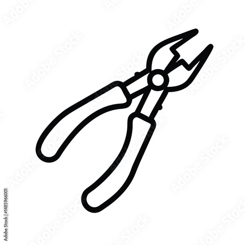 plier line art 
