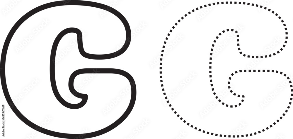 Obraz premium Cute A to Z Letter Design for Kids Writing Practice