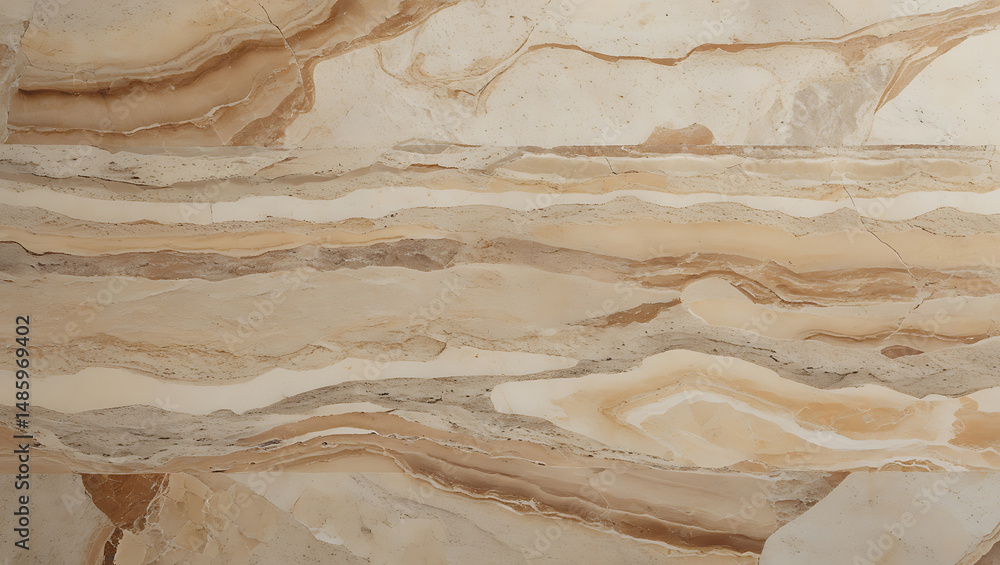 Close up of beige and brown marble texture Close up of beige and brown marble texture