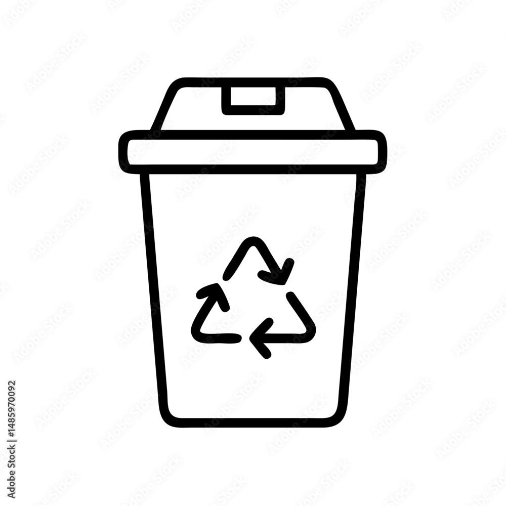 trash bin icon on transparent background for web and graphic design trash bin icon on transparent background for web and graphic design