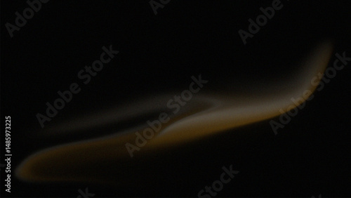 Abstract design like satin with gold color on black background