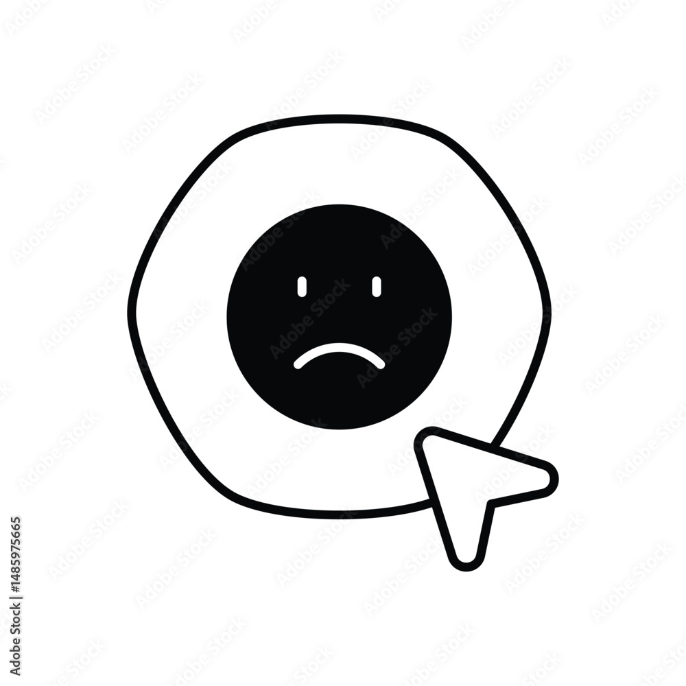 Fototapeta premium Dislike Vector icon