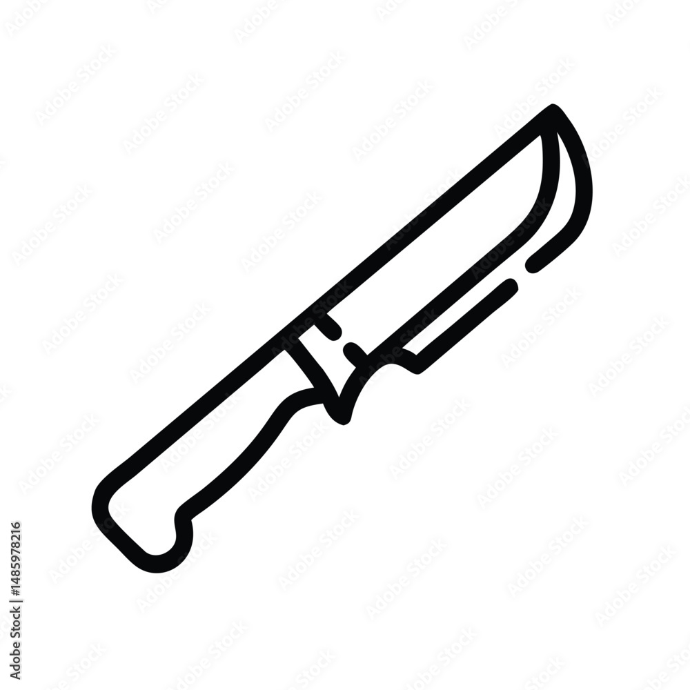 Knife line art vector Knife line art vector