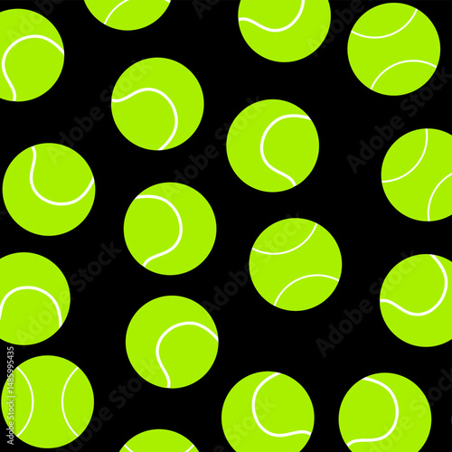 tennis balls seamless pattern. Tennis ball pattern seamless repeat in cartoon style vector illustration
