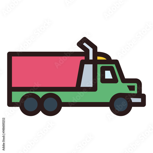 Trailer car icon