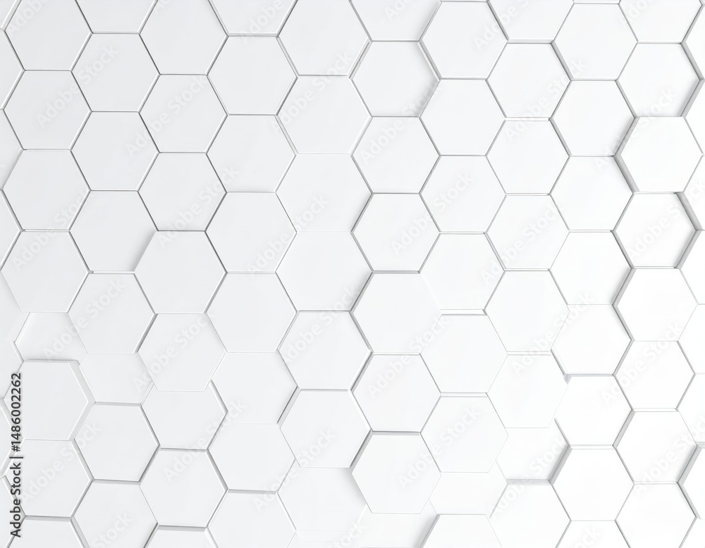 Naklejka premium Abstract Geometric Hexagon Pattern Background