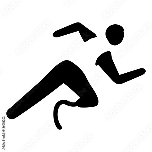 Paralympic sport pictogram running