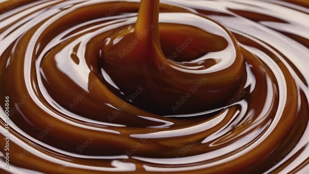Rich, golden caramel flows in smooth, delicate stream, essence of sweetness and indulgence. Luscious texture and warm color evoke sensory experience of flavor, comfort, and culinary delight Rich, golden caramel flows in smooth, delicate stream, essence of sweetness and indulgence. Luscious texture and warm color evoke sensory experience of flavor, comfort, and culinary delight