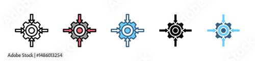 INCLUSION REVOLUTION  icons with various styles and colors
