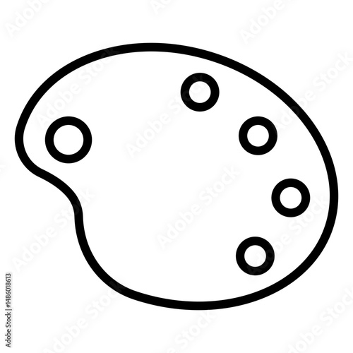 Drawing palette stroke school icon